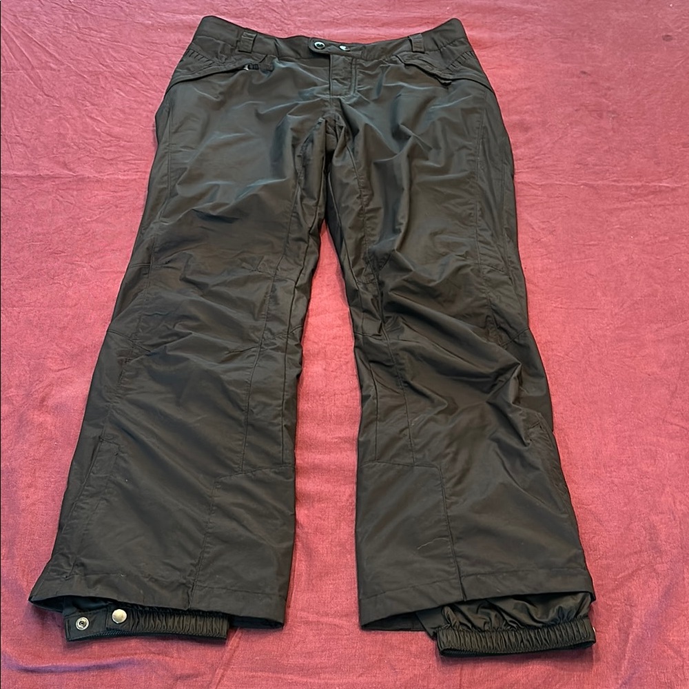 Columbia Women's L Black Snow Pants ski boarder winter sports waterproof tech